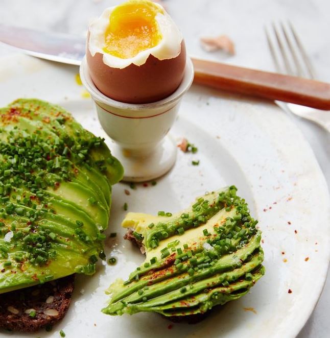 boiled eggs and avo