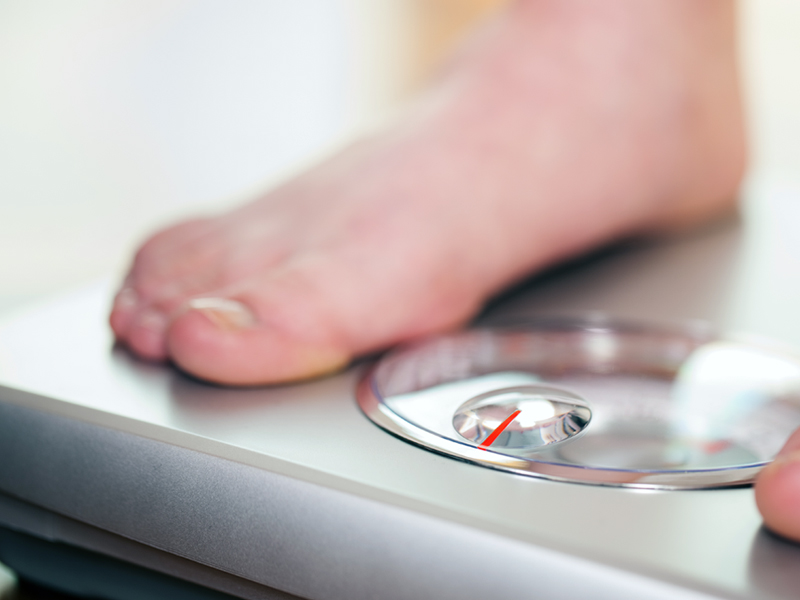 feet on scales