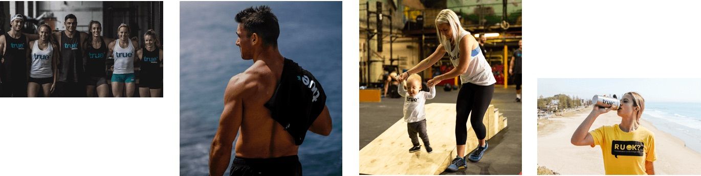 Collage of True Protein Athletes