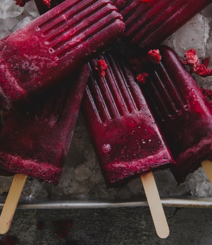 Coconut Mixed Berry Ice Blocks