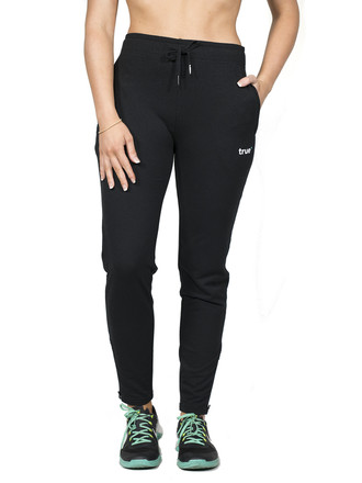 Womens Signature Fitted Pants - Black