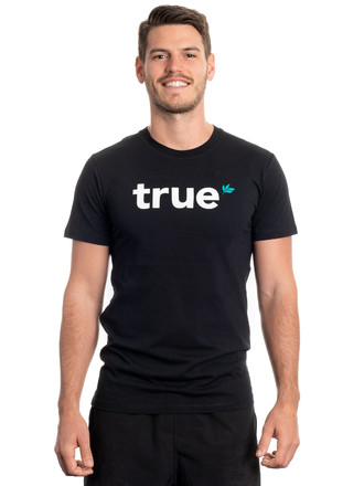 Mens Signature Large Logo Tee - Black 
