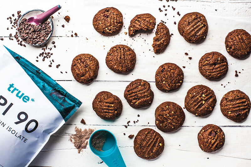 Triple Choc Chunk Peanut Butter Cookies