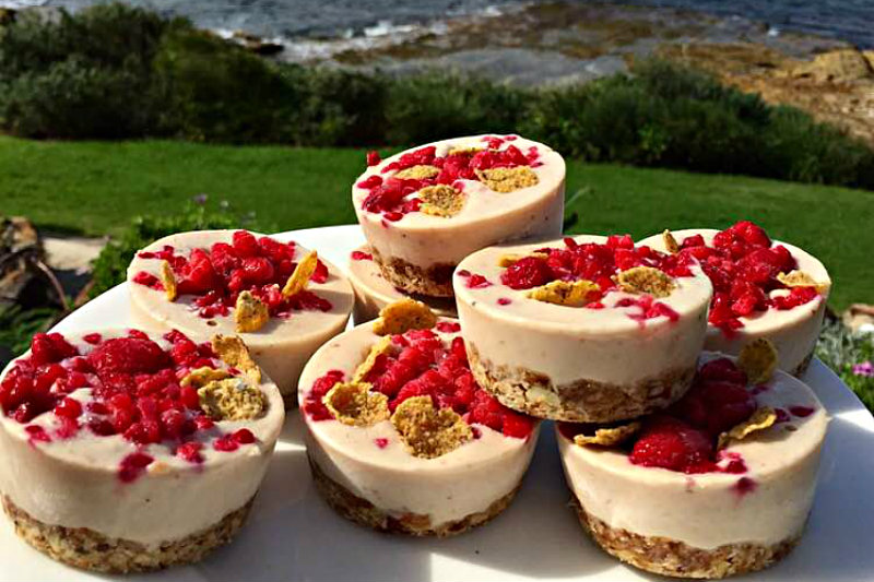 Mixed Berry Protein Cheesecake Bites