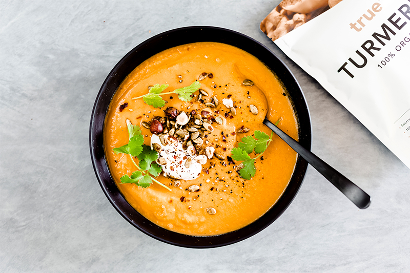 Moroccan Sweet Potato Vegetarian Soup 