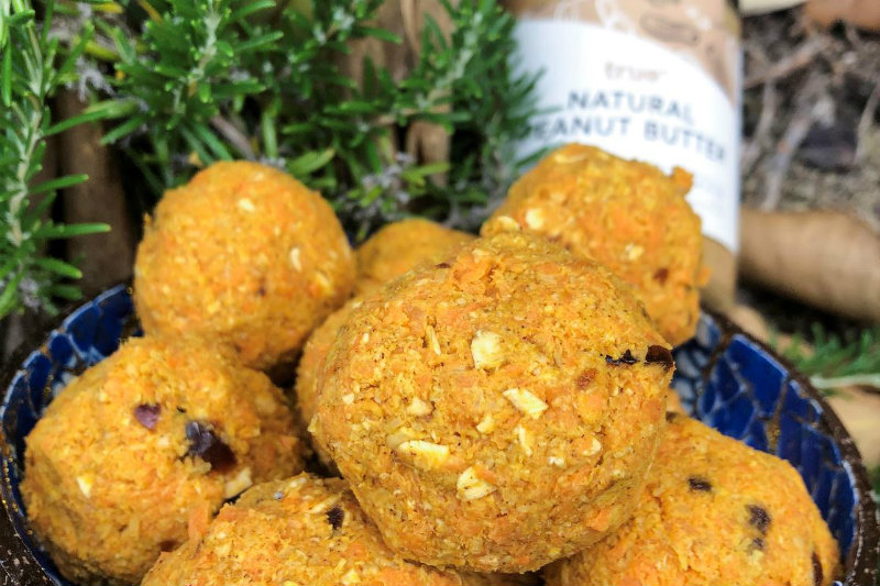 Peanut Butter Carrot Cake Bliss Balls