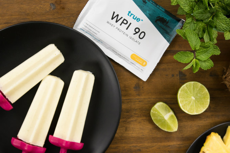 Piña Colada Protein Pops