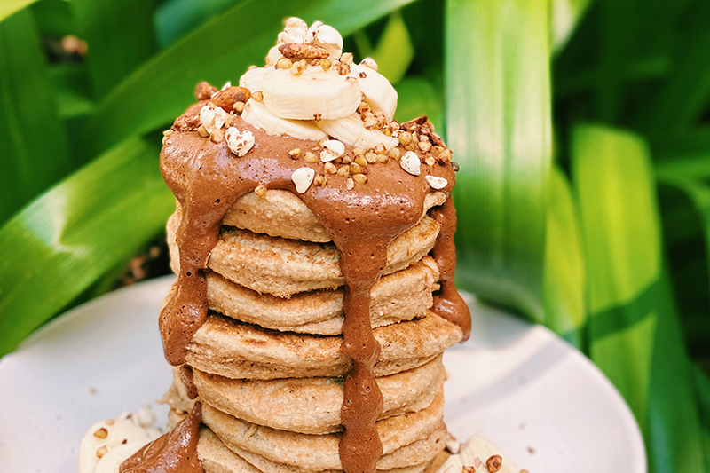 Vanilla Buckwheat Pancakes
