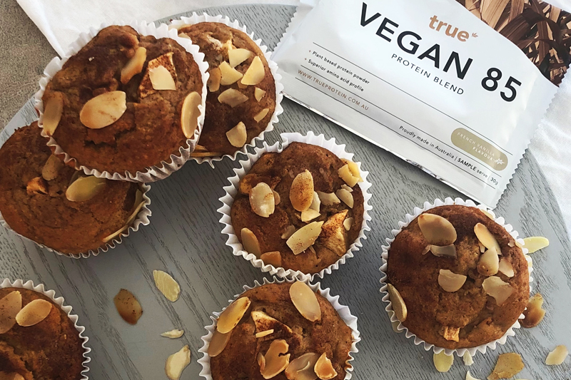 Green Apple Cinnamon Protein Muffins