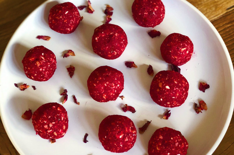 Beet Coconut Bites 