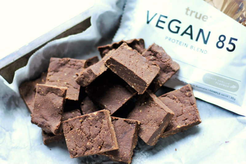Chocolate Protein Fudge Bites