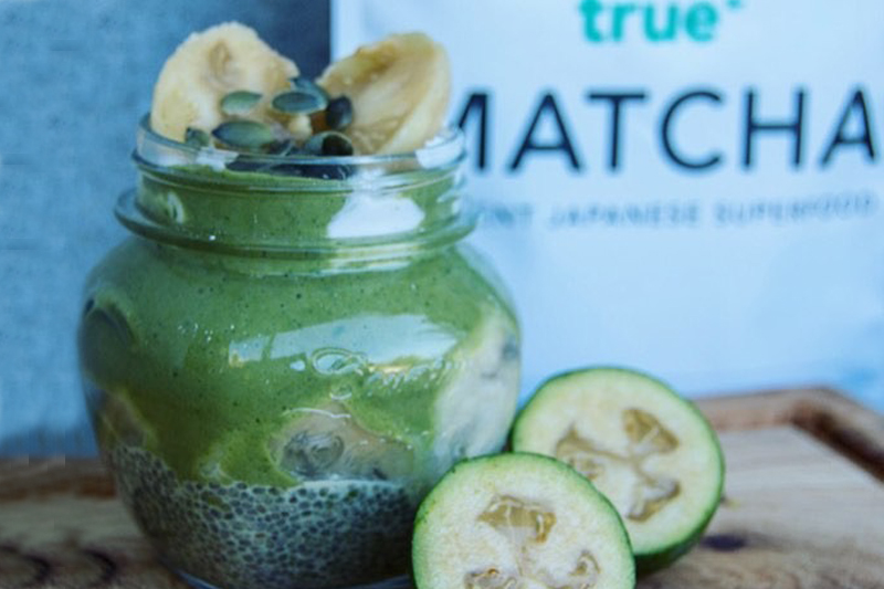 Matcha Chia Protein Pudding