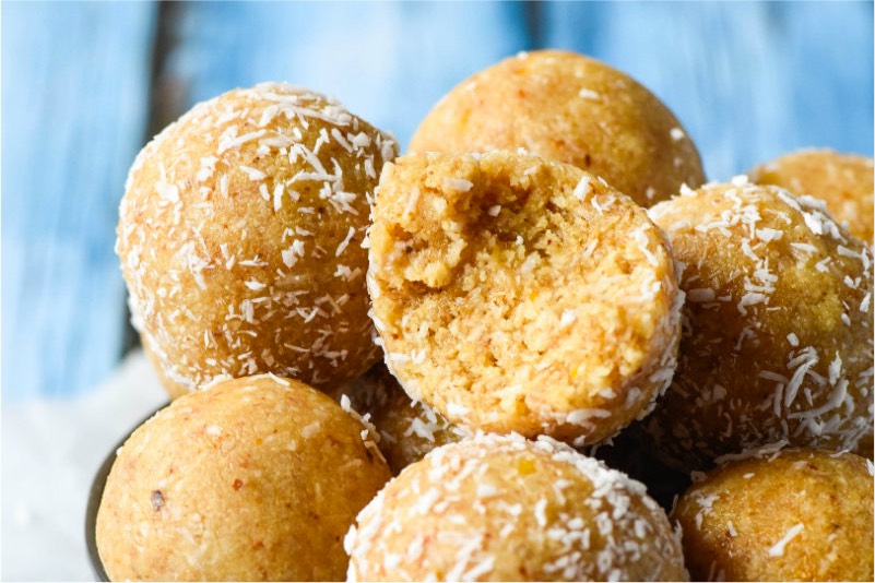 Lemon Slice Protein Balls