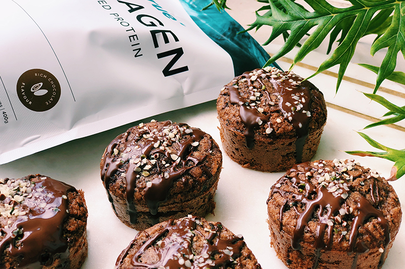 Rich Chocolate Collagen Muffins