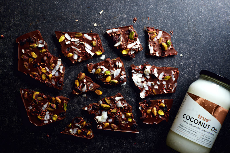 Coconut Oil Chocolate Bark