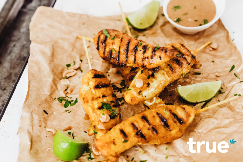 Homemade Satay Chicken Skewers
